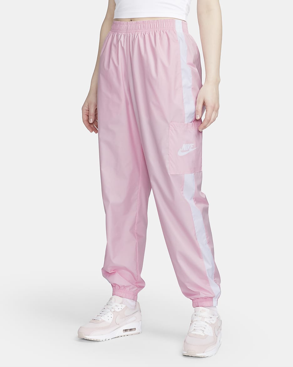 Nike pants pink best sale